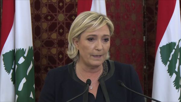 مارين لوبان في بيروت