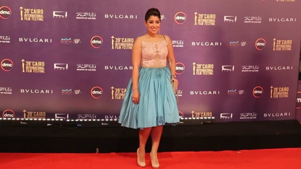 فستان ايتن عامر مهرجان القاهرة