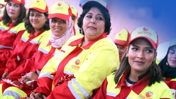 من مسابقة اختيار ملكة جمال عاملات النظافة 2018