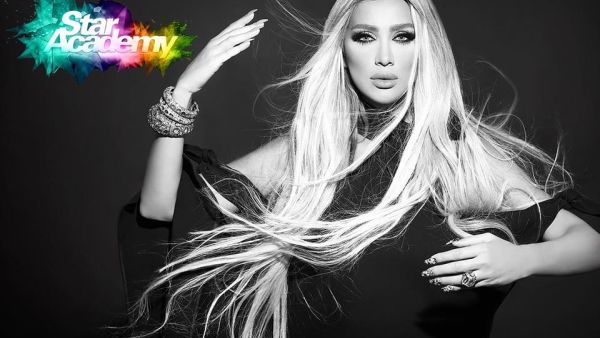 Lebanese singer Maya Diab left little to the imagination on Star Academy! (Facebook)