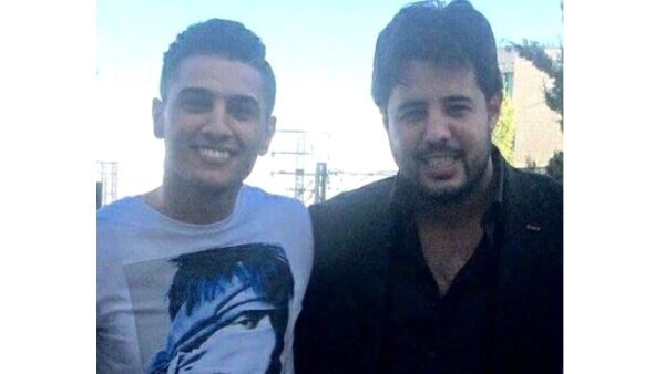 Qasem Al Najar with Mohammed Assaf. (Alwatanvoice.com)