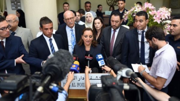 وزيرة الخارجية المكسيكية كلاوديا رويس ماسيو تتحدث في مؤتمر صحفي في القاهرة