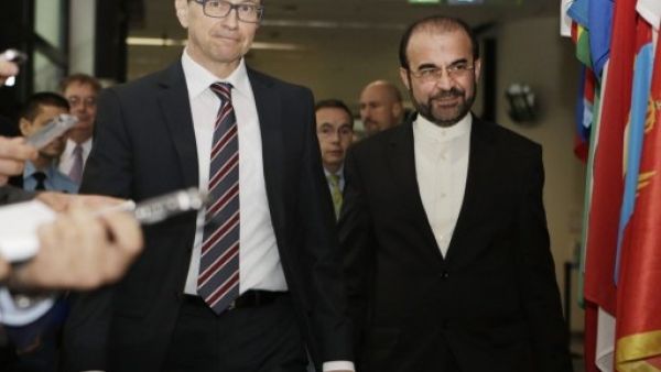 IAEA's Tero Varjoranta and Iran's Reza Najafi reported that they will meet again in Tehran November 11 as a follow-up to the "positive" talks in Vienna (Dieter Nagl/AFP)