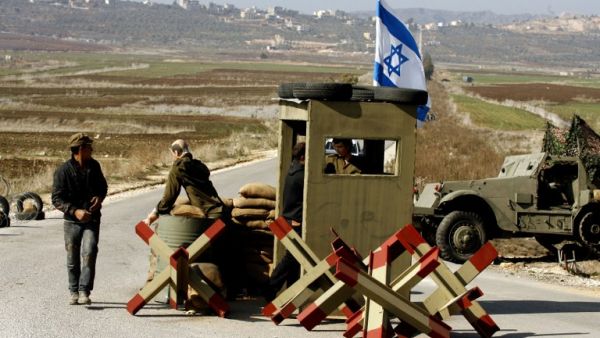 Staff prepare a set for the shooting of a movie depicting the story of a member of Shiite movement Hezbollah, Amer Kalakesh, who blew himself up in his vehicle before an Israeli army patrol in 1985 during Israel's occupation of southern Lebanon.  [AFP]