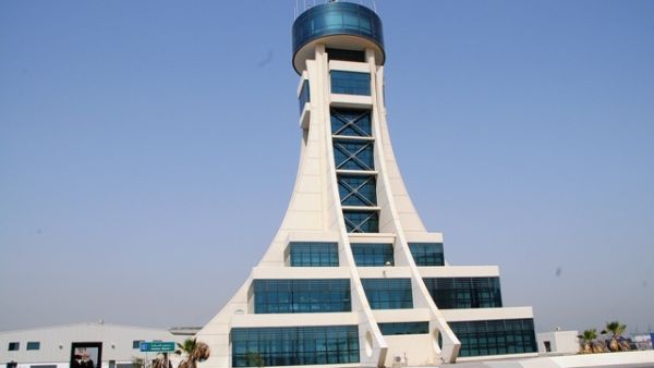 The port's control tower