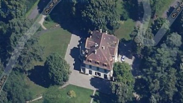An aerial snapshot of the luxurious estate in Geneva bought by a Saudi princess for $62 million. (Photo courtesy of Google Maps/Arabian Business)