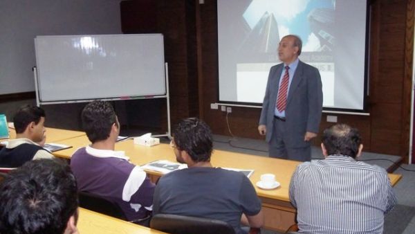 Prof. Ali Badran lecturing