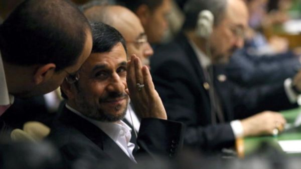 Iranian president, Mahmoud Ahmadinejad, at the UN General Assembly in September this year