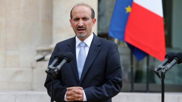 Syrian opposition Coalition president Ahmad al-Jarba said that the opposition would not enter the talks "unless it is with dignity, and unless there is a successful transfer of power with a specific time frame, and without the occupier Iran at  the negotiating table" (Courtesy of Francois Mori/AP)