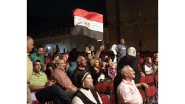 Audience at the 21st Citadel Festival for Music and Singing.