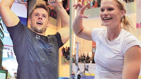 Frederik Aegidius of Denmark and Annie Thorisdottir from Iceland, who won the competition. (Image courtesy of Gulf News)