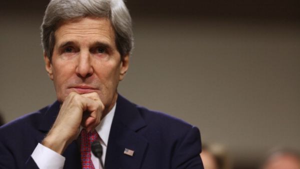 During the phone call, Kerry and Fahmy "agreed that there can be no place for violence in Egypt and that the Egyptian people deserve peace and calm," Psaki said. [Getty Images]