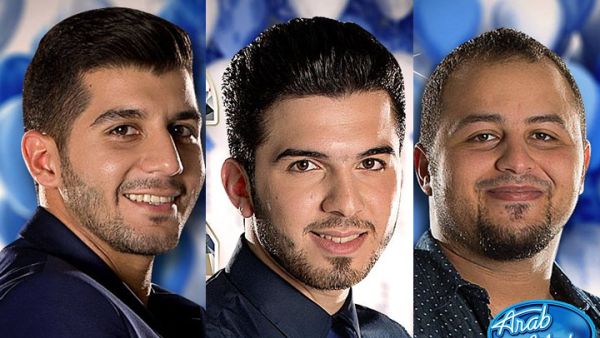 The Arab Idol 2014 finalists Saudi Majid Al Madani, 26, Palestinian Haitahm Khalailah, 24, and Syrian Hazem Sharif, 21. (Image: Facebook)