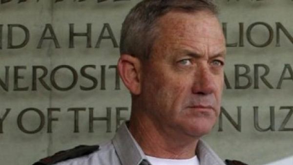 Israeli chief of staff Benny Gantz. (Image courtesy of naharnet)