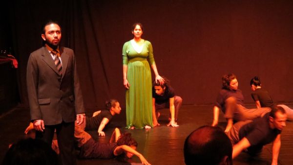 Dancers during "Ritual Regression" (Daily News Egypt/Thoraia Abou Bakr)