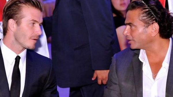 David Beckham and Amr Diab talk headbands