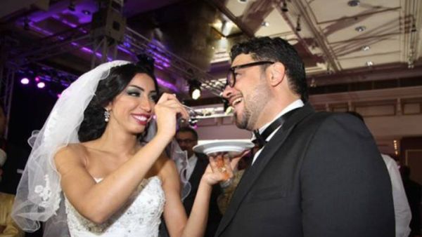 Dounia on her wedding day to Tork. (Image: Facebook)