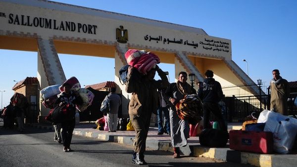Thousands of Egyptians cross the border every day for work in Libya (File Archive/AFP)