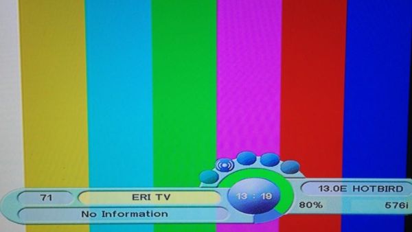 Eritrea's state TV station taken off air.