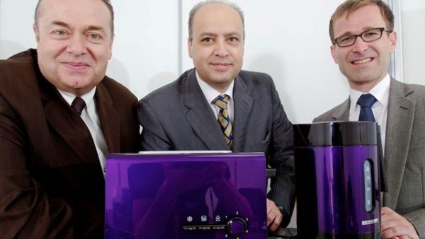Nidal Khouly, Juma Al Majid’s Divisional Manager and Nassim Dissi, President, Trading Division with Eric Berchtold, Area Director of Severin Nidal Khouly, Juma Al Majid’s Divisional Manager and Nassim Dissi, President, Trading Division with Eric Berchtold, Area Director of Severin