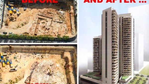 Before: Ancient Phoenician port / After: Skyscrapers