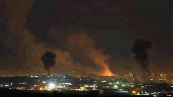 The first night of Israel's Gaza 'offensive' Pillar of Defense sees Gaza go up in columns of smoke