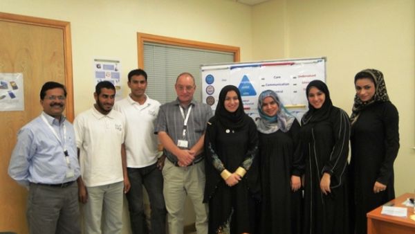 Trainees participating in Haya's program Trainees participating in Haya's program