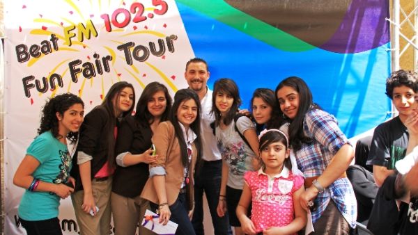 School students who took part in the tour School students who took part in the tour
