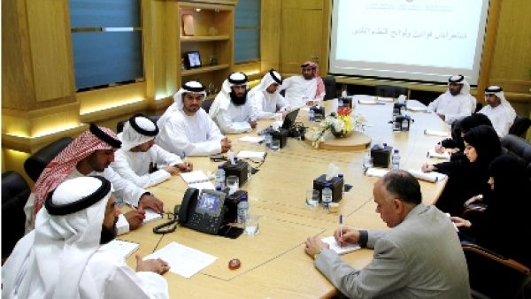 The delegation was briefed on the process of issuing laws and regulations in the municipal system of Abu Dhabi Emirate