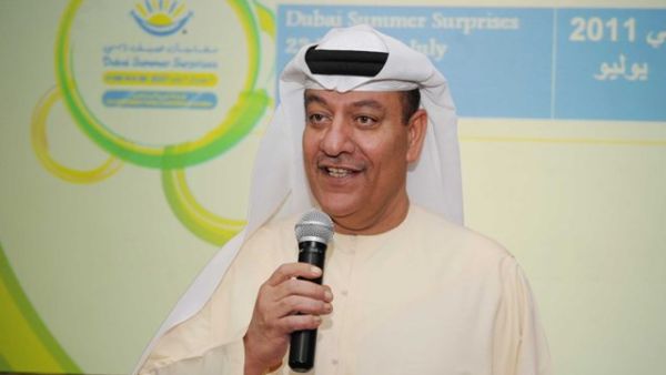 ابراهيم صالح، المنسق العام للمهرجانات، نائب المدير التنفيذي لمؤسسة دبي للفعاليات والترويج التجاري في دبي، متحدثاً خلال المؤتمر الصحفي