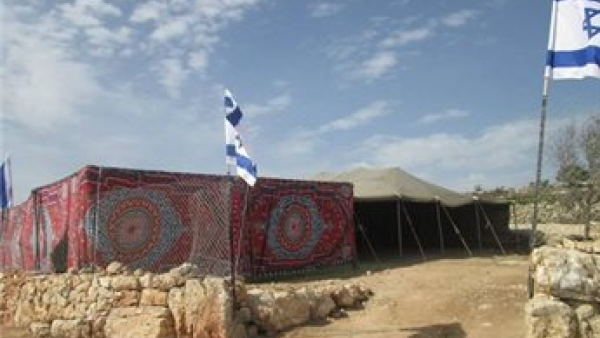 The plot of land in question, near the Gush Etzion settlement bloc. (Image courtesy of Maan News)