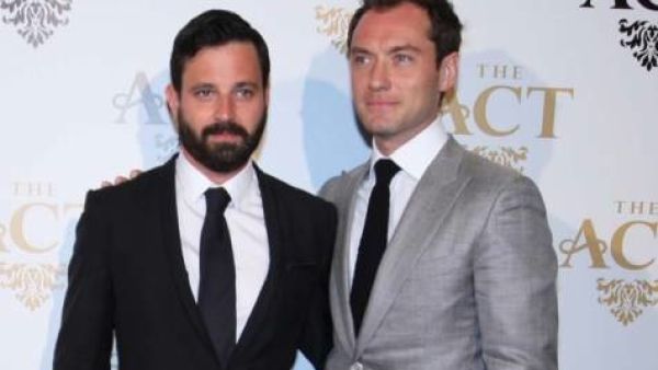 Simon Hammerstein (left) and Jude Law, during the launch of The Act Dubai at Shangri-la Dubai. (Gulf News)