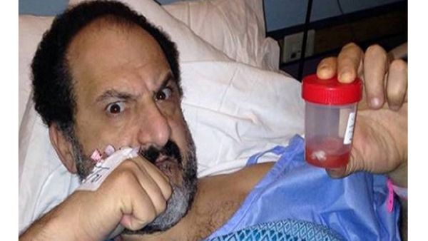 Khaled posted a picture of him in hospital as he bravely battles Hepatitis C. (Image: CBC)