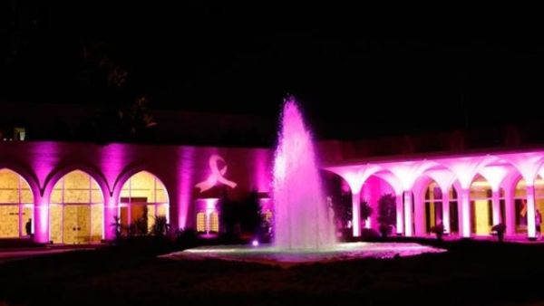 Lebanon's pink palace (photo courtesy of Lebanon's National Breast Cancer Committee)