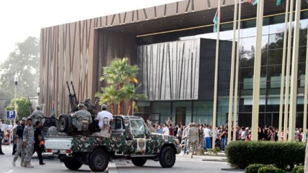 Libyan militias previously vandalized the government's parliament building in the capital earlier this year (File Archive/AFP)