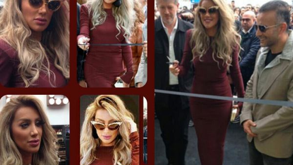 Maya Diab cut the ribbon for Make Up For Ever in Istanbul. (Image: Twitter)