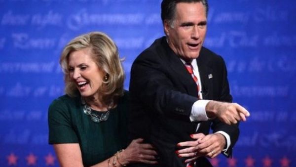 Mitt Romney with his wife Ann at the presidential debate Mitt Romney with his wife Ann at the presidential debate