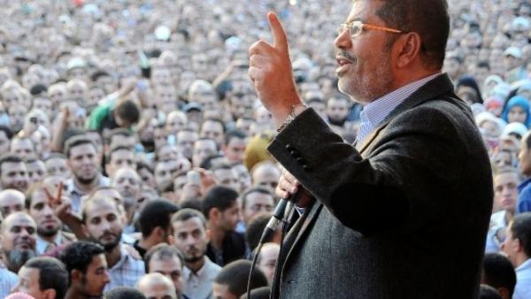 Egyptian President Morsi when things were looking brighter in Egypt. Egyptian President Morsi when things were looking brighter in Egypt.