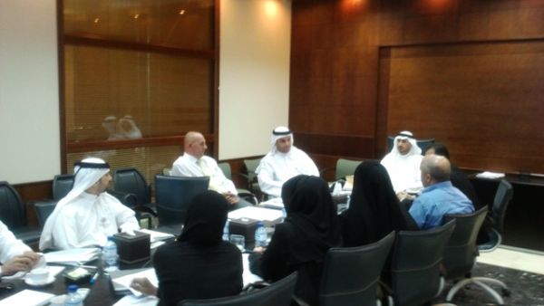 The agenda of the meeting focused on the achievements and progress in the Environment, Health and Safety Management System in the building and construction sector in the Emirate of Abu Dhabi The agenda of the meeting focused on the achievements and progress in the Environment, Health and Safety Management System in the building and construction sector in the Emirate of Abu Dhabi