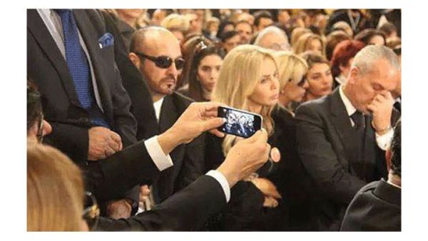 Waleed takes a selfie with Ragheb at Sabah's funeral last month. (Image: Facebook)