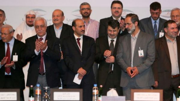 Hadi al-Bahra was supposed to succeed Ahmad Jarba in the role of president of the coalition (File Archive/AFP)