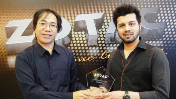 Samson Kwong, ZOTAC and Iman Mozaffari, GSME Samson Kwong, ZOTAC and Iman Mozaffari, GSME