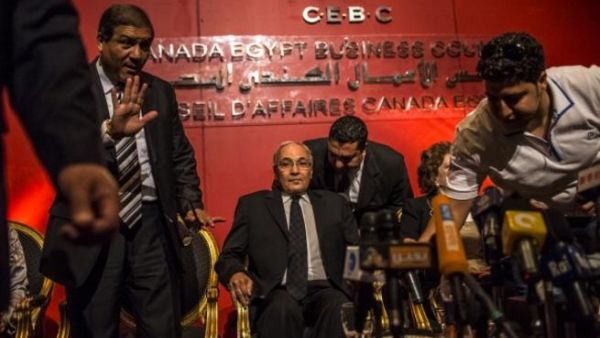 Ahmed Shafiq during the Egyptian presidential run-off