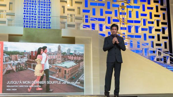 Indian actor Shahrukh Khan attends the tribute to Hindi cinema at the 12th Marrakech International Film Festival