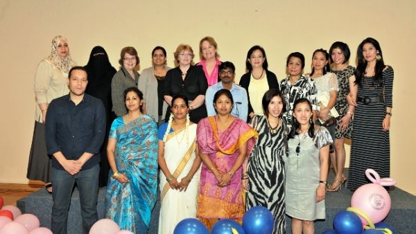 Judith Don and Barabara De Fleuriot along with medical and allied staff from the Nursing Facility