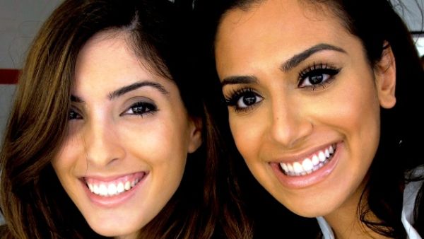 Beauty experts Tala Samman and Huda Kattan Beauty experts Tala Samman and Huda Kattan
