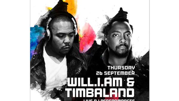You can now buy tickets to watch Timbaland and will.i.am Live at Dubai Music Week. (Image: Ticketmaster)