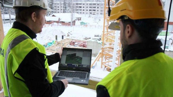Engineers at a construction sight