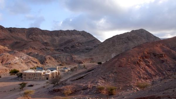 A view of the Wadi Feynan Eco-Lodge in Jordan. Image courtesy of the Wadi Feynan website. 