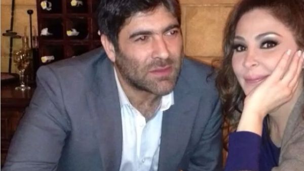 Wael Kfoury snuggles up next to X-Factor co-star Elissa as they prepare for "Star Academy" appearance. (Image: Instagram)